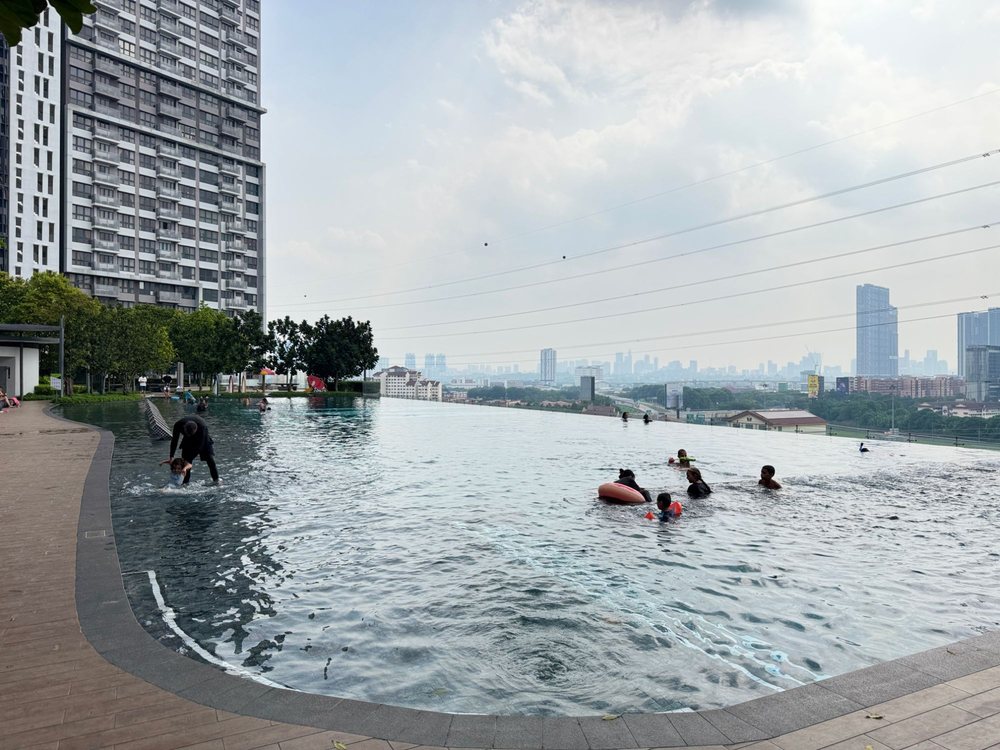 M Vertica 50-metre swimming pool on the facilities deck